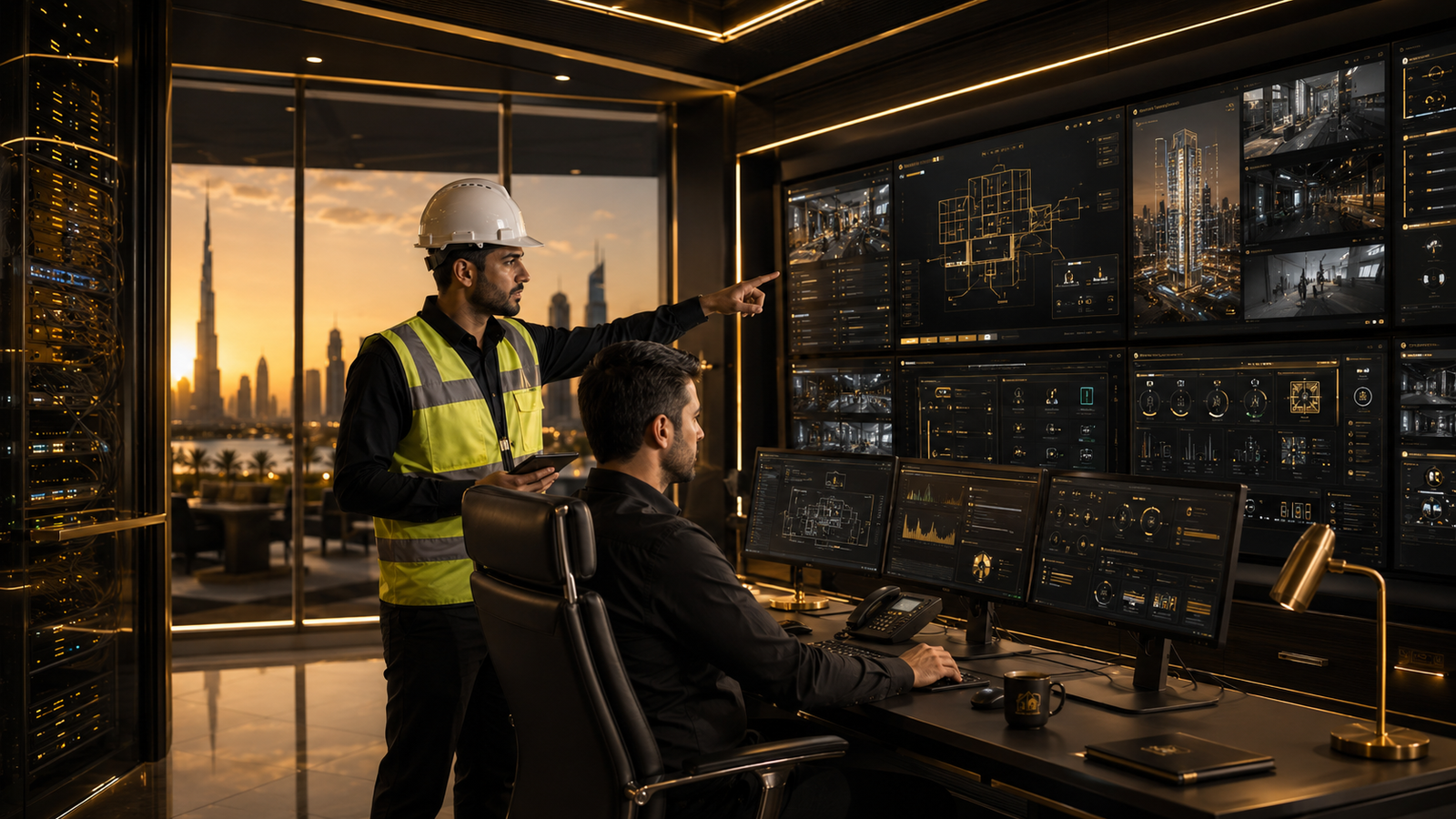 B Elite control room for IT and building technology